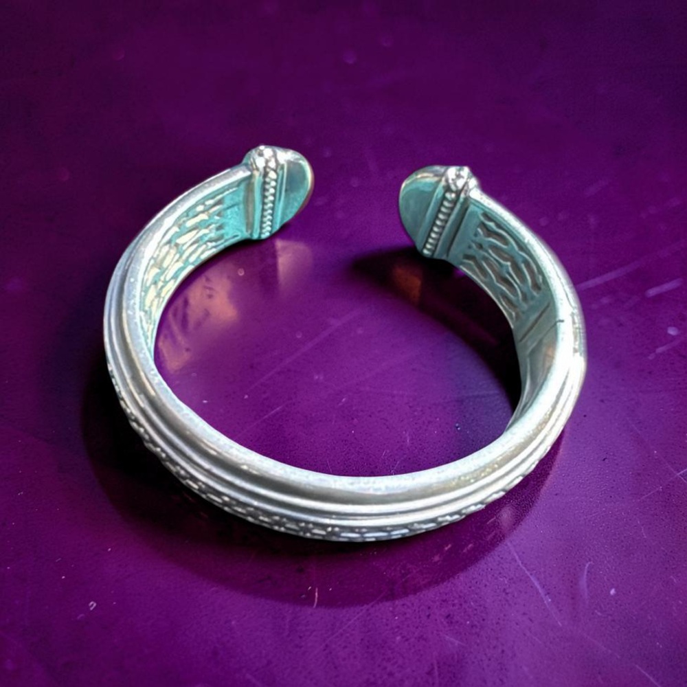 SLANE & SLANE STERLING SILVER CUFF BRACELET ( SMALL SIZE ) - Picture 7 of 17